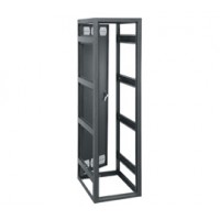 45 SPACE (78-3/4"), 32" DEEP, MULTIBAY BGR RACK WITH REAR DOOR, BLACK FINISH