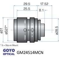 1/2-inch Format Fixed Focal Length Lens